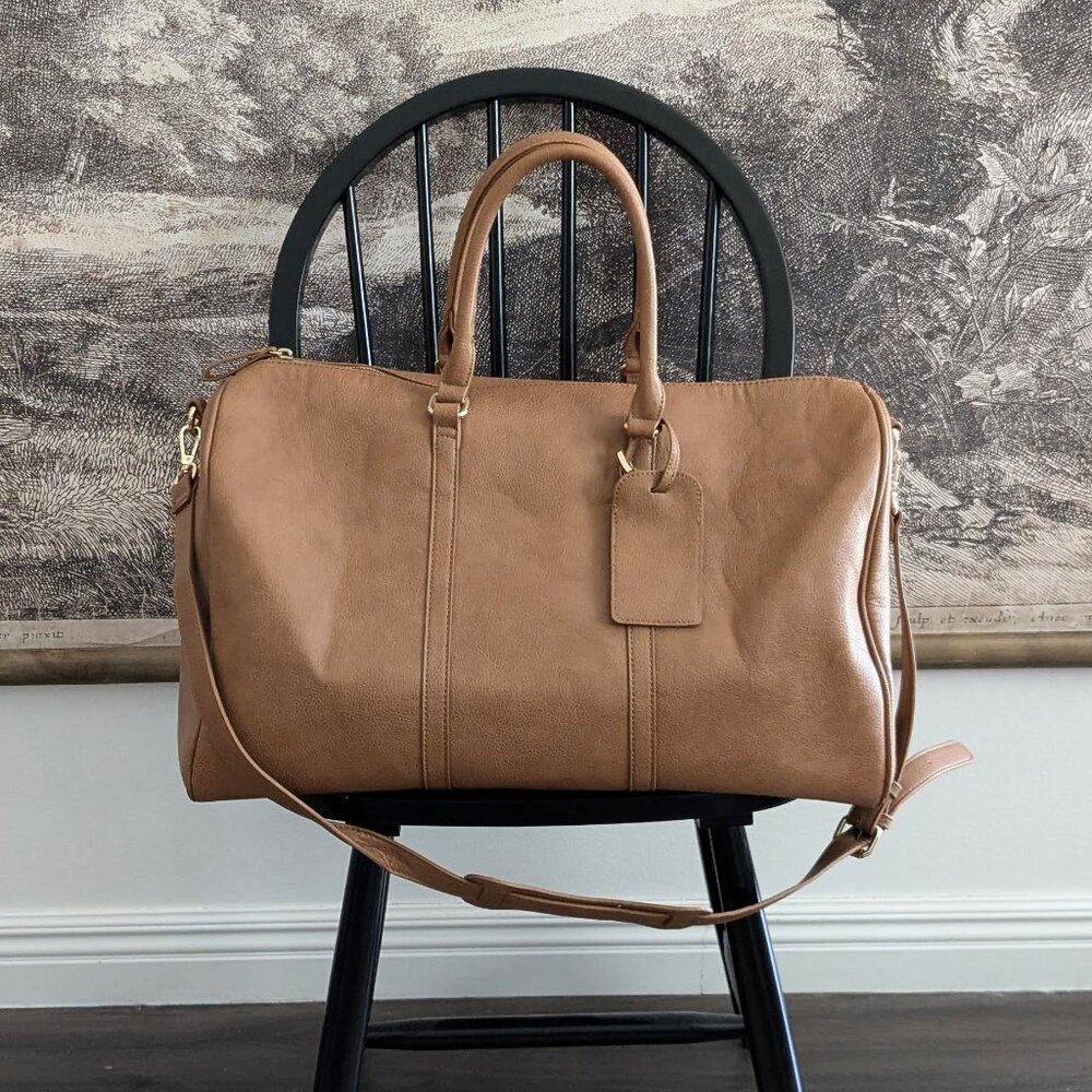 Sole Society Lacie Weekender Faux Leather Bag - EUC